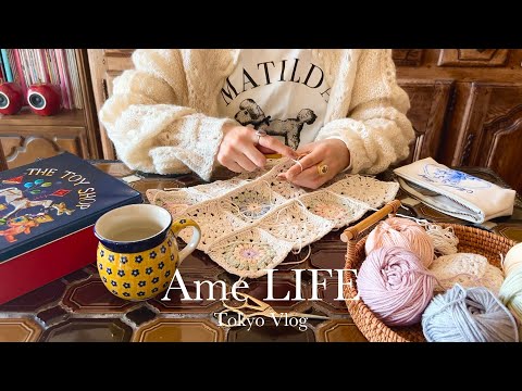 Видео: влог ｜ Повседневная жизнь с наступлением весны, барахолка и вязание 🌷 Что я купила на барахолке