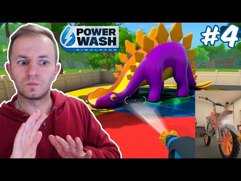 Видео: ВЫМЫЛ МОТОЦИКЛ И НАЧАЛ МЫТЬ ДЕТСКУЮ ПЛОЩАДКУ | PowerWash Simulator #4