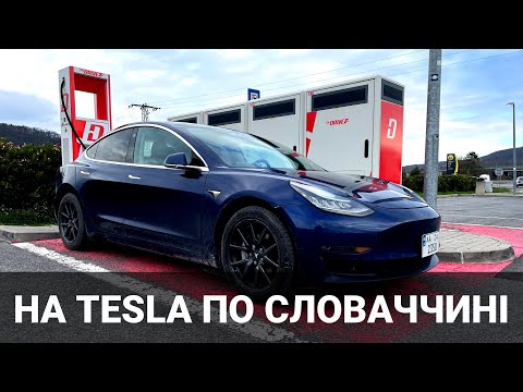 Видео: Поїздка на Tesla Model 3 по Словаччині. Відень - Закарпаття. Про електромобілі від Oleksii Bodnia