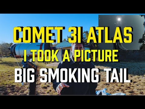 Видео: У кометы 3i Atlas появился БОЛЬШОЙ ДЫМЯЩИЙСЯ ХВОСТ — я сделал фото.