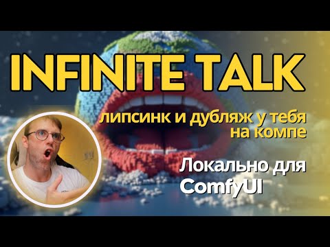 Видео: InfiniteTalk. Бесплатная локальная нейронка для дубляжа и липсинка на русском в ComfyUI + Workflow
