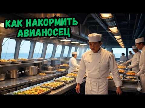 Видео: Как накормить 6000 голодных моряков авианосца: камбуз на корабле - 17000 блюд в сутки