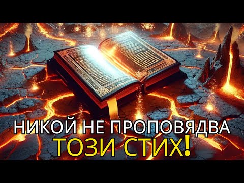 Видео: СТИХЪТ, КОЙТО УЖАСЯВА ПРОПОВЕДНИЦИТЕ: ЗАЩО НИКОЙ НЕ ГО ПРОПОВЕДВА?