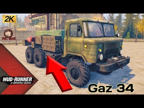 Видео: Gaz 34 Честный Обзор мода Spintires MudRunner