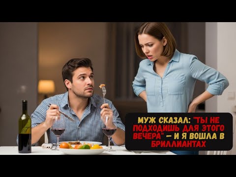 Видео: Муж сказал: "Ты не подходишь для этого вечера" — и я вошла в бриллиантах