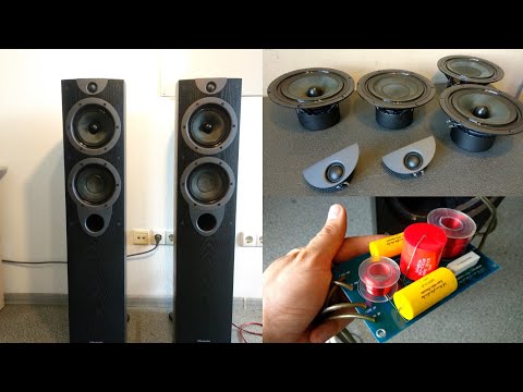 Видео: Ремонт динамиков wharfedale evolution 2-40 плохо играют вч динамики пропали верха