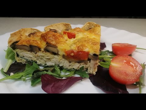 Видео: Пиріг,,Кіш з куркою та грибами,,   QUICHE WITH CHECKEN AND MUSHROOMS
