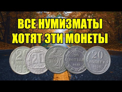 Видео: ВСЕ НУМИЗМАТЫ ХОТЯТ ДОРОГИЕ И РЕДКИЕ СОВЕТСКИЕ МОНЕТЫ 20 КОПЕЕК. СТОИМОСТЬ МОНЕТ СССР