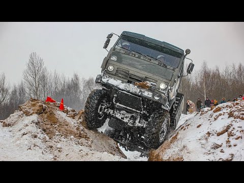 Видео: Трак-триал возвращается! Битва заводских команд КамАЗ и Урал против ЗиЛа, ГАЗа и Mercedes-Benz