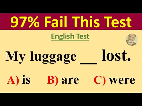 Видео: Полный тест по английской грамматике: 97% не смогут пройти это испытание по грамматике✍️