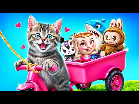 Видео: Я спасла котика! Лайфхаки для владельцев домашних животных!