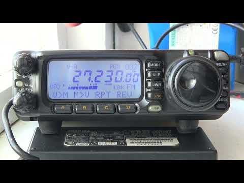 Видео: Yaesu FT100. Прохождение на 27 мгц СИ-БИ.