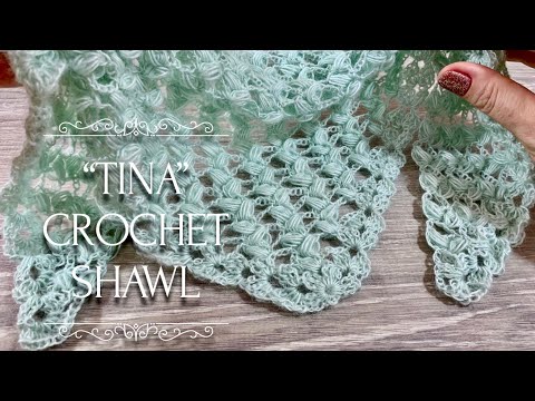 Видео: Вяжем НЕЖНЕЙШУЮ шаль КРЮЧКОМ "Tina" / How to Crochet Beautiful Shawl