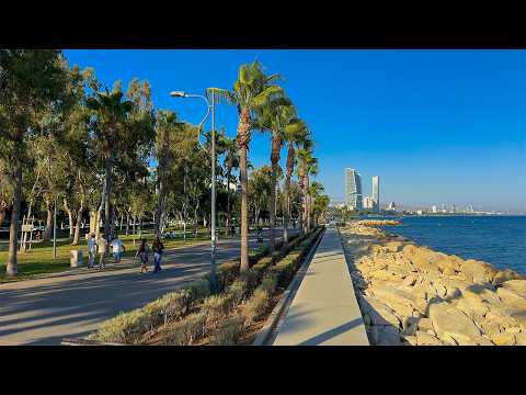 Видео: Воскресная прогулка по Лимассолу: жизнь города и отдых у моря #walkingtour #asmr