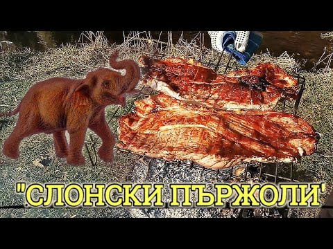 Видео: МЕСО НА ЖАР, ПЕЧЕНИ НА СКАРА "СЛОНСКИ" ПЪРЖОЛИ!!!