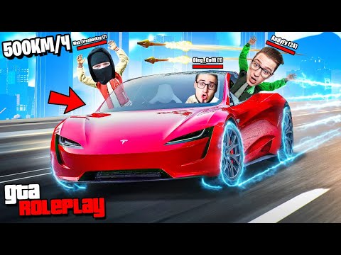 Видео: ЭТА БАТАРЕЙКА ЕДЕТ 500 КМ/Ч ! ИЛОН МАСК В ШОКЕ ! ТЮНИНГ TESLA ROADSTER НА 500.000$ ! (GTA 5 RP)