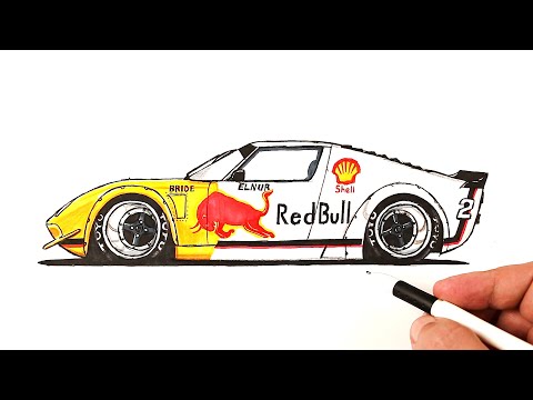 Видео: Как нарисовать Гоночную машину