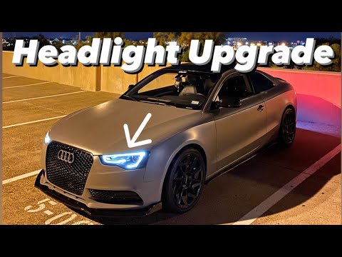 Видео: Замена/модернизация ламп фар Audi A5 A4/A5 S4/S5