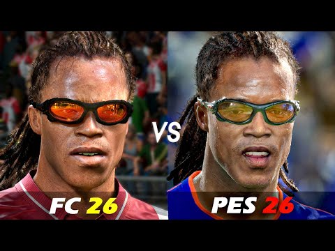 Видео: EA Sports FC 26 против eFootball 2026 | Сравнение лиц игроков кумиров и легенд!