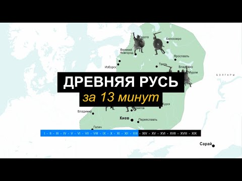 Видео: История Древней Руси на карте