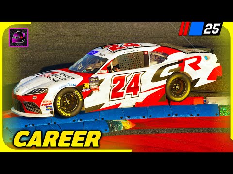 Видео: ПЕРВАЯ гонка Xfinity! Столкновение с Хеймом... — Карьерный режим NASCAR 25: Часть 14