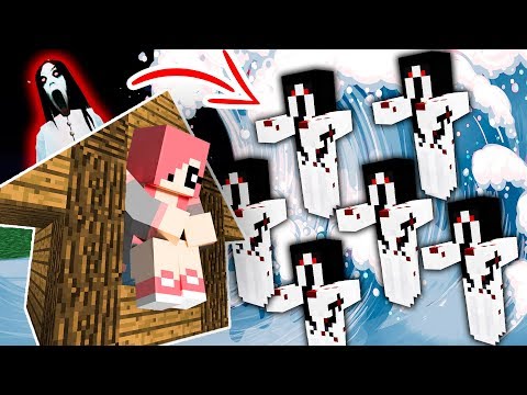 Видео: ЦУНАМИ ИЗ СЛЕНДЕРИНЫ ПРОТИВ ДОМА В МАЙНКРАФТ