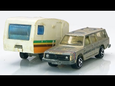 Видео: Реставрация двух редких моделей Volvo 245 D от Majorette и прицепа-кемпера.