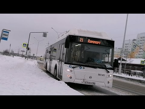 Видео: ЛиАЗ 5292.67 (CNG) | Нижневартовск | Маршрут 21