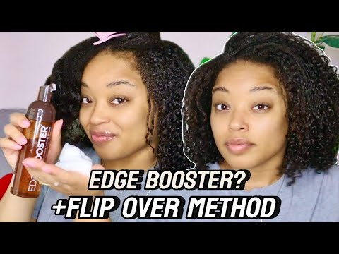 Видео: Edge Booster First Impression + Метод переворачивания Wash n Go Natural Hair