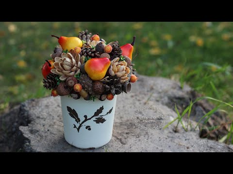 Видео: DIY Осенняя композиция. Осенний декор. Autumn decor ideas. Autumn decor. Поделка / Творческое место