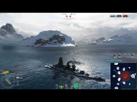 Видео: Нарезка залпов. Как играет Nagato в режиме Blitz Линкор Японии. World of Warships. бой 3х3. Корабли