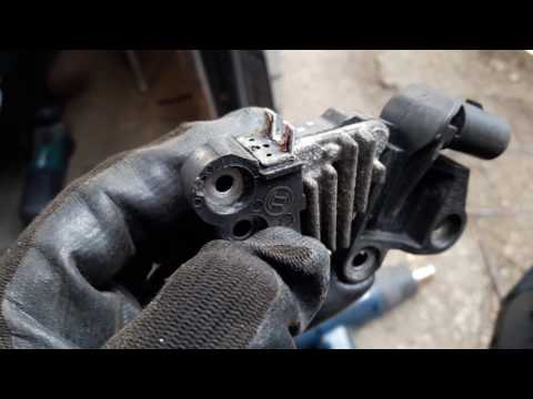 Видео: Замена щеток генератора на мерседес бенз w211 w212. Вскрытие регулятора напряжения не повоеждая его.