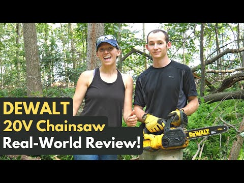 Видео: ОБЗОР И ДЕМОНСТРАЦИЯ аккумуляторной цепной пилы Dewalt 20 В!