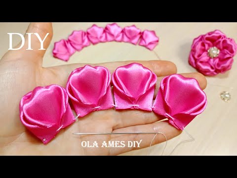 Видео: 😍 Я Влюбилась в эти ЦВЕТЫ ❤️️ Посмотрите как Красиво Получилось!!😍 DIY Ribbon Flowers / Ola ameS DIY