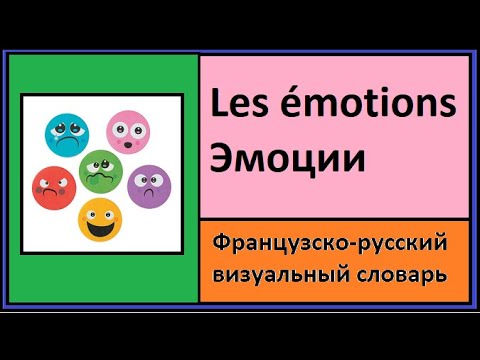 Видео: Les émotions - Эмоции - Французско-русский визуальный словарь