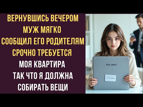 Видео: Дорогая свекровь эту двушку я приобрела задолго до брака Так что собирайте монатки меня вам не
