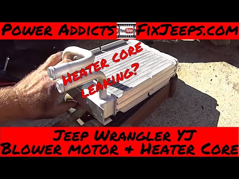 Видео: Jeep Wrangler YJ — замена радиатора отопителя и электродвигателя вентилятора — часть 1