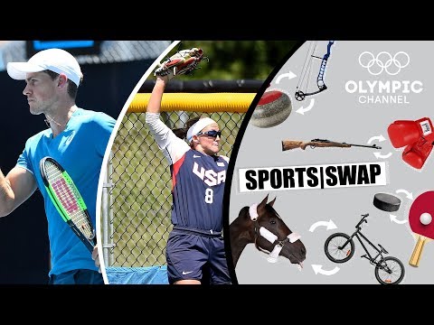 Видео: Теннис Против Софтбола С Вашеком Поспишилом И Хэйли Макклини | Sports Swap