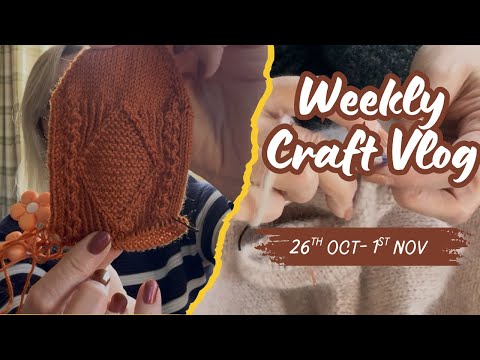 Видео: Еженедельный видеоблог о рукоделии 17 — прогресс в вязании облачного свитера / носки получаются о...