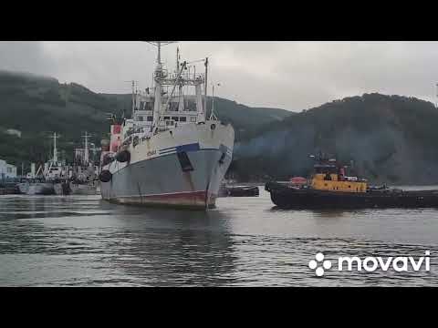 Видео: Перешвартовка БАТМ,,Иртышск" на другой причал август 2023г.