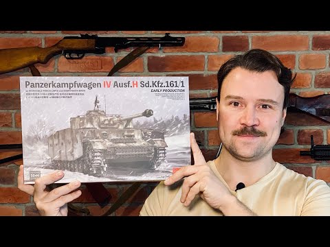 Видео: Обзор и распаковка модели танка PZ IV Ausf H от Rye Field Models .