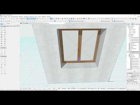 Видео: Отделка откосов в оконном проёме ArchiCAD