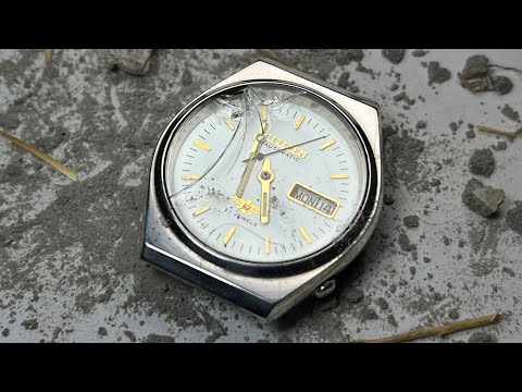 Видео: Я вернул к жизни Citizen с разбитым стеклом! | Детальный уход за механизмом | Легенда 70-х #citizen