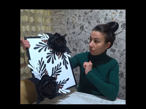 Видео: Магический цветок. Или 3 д КАРТИНА ручной работы / Magic flower. Or 3D painting handmade