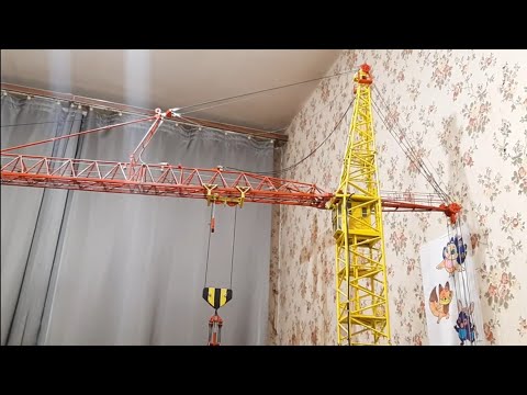 Видео: Работа модели башенного крана КБ-502.