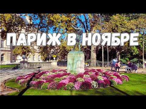 Видео: Париж в ноябре 🍂  Хризантемы в парках. Ярмарки. Первые рождественские витрины.