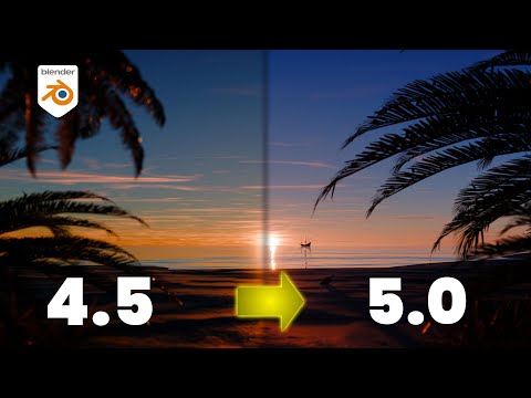 Видео: Новая текстура неба в Blender 5.0 просто потрясающая