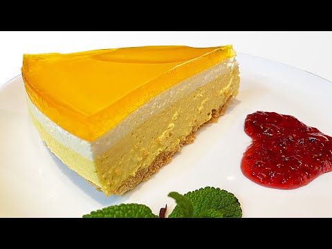 Видео: ЧИЗКЕЙК  без выпечки с манго !! Готовим сами!