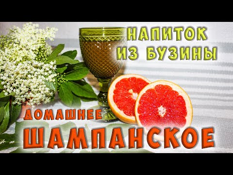 Видео: Шампанское из цветков бузины. Напиток из бузины. Вкусно и полезно.