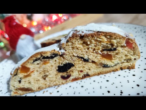 Видео: Готовимся к Рождеству заранее ! Рождественский штоллен ! Достаточно кусочка 😋😋😋! 